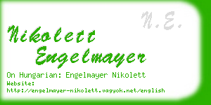 nikolett engelmayer business card